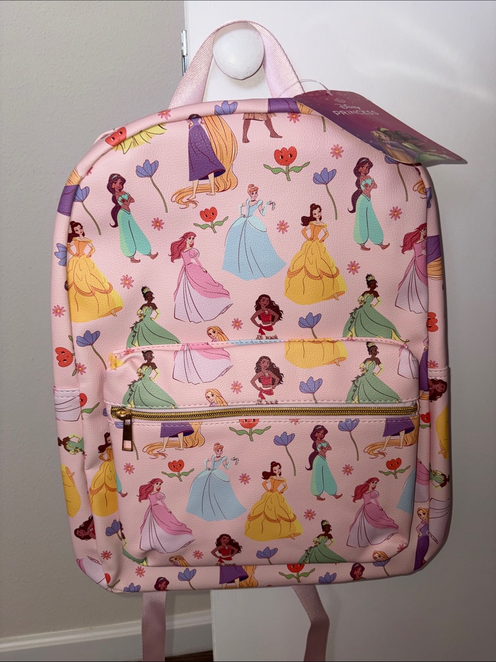 Disney Princess Pink Floral Character Backpack